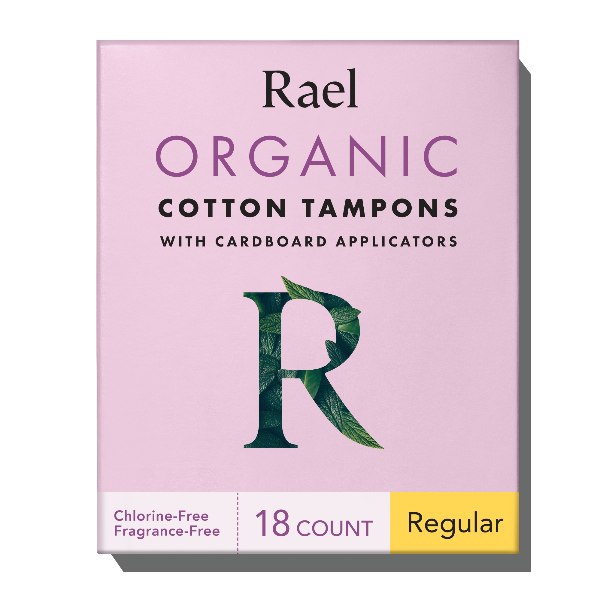 Regular Cardboard Applicator Tampons Made With Organic Cotton